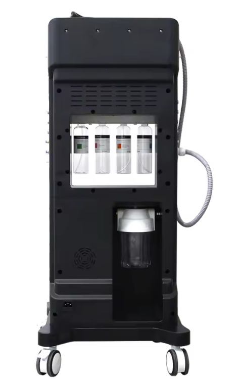 Aparat Hydro Dermabrasion 10-in-1 (Hydra Facial) – Curățare profunda, exfoliere, oxigenare, lifting & infuzie seruri – cu manere multiple