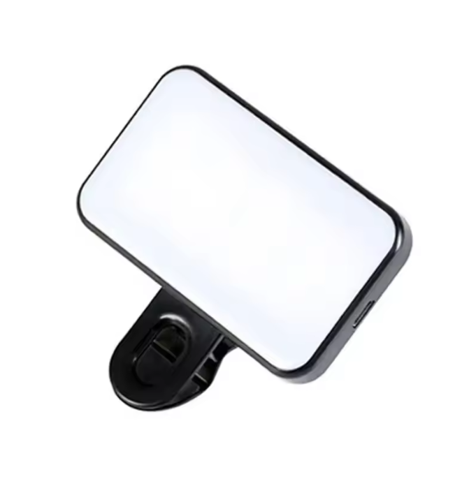 Lumina LED Selfie cu clip – pentru telefon, tableta și laptop – 3 moduri