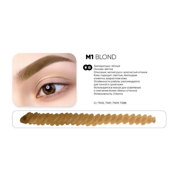 Pigment PEINTO Sprâncene M1 BLOND