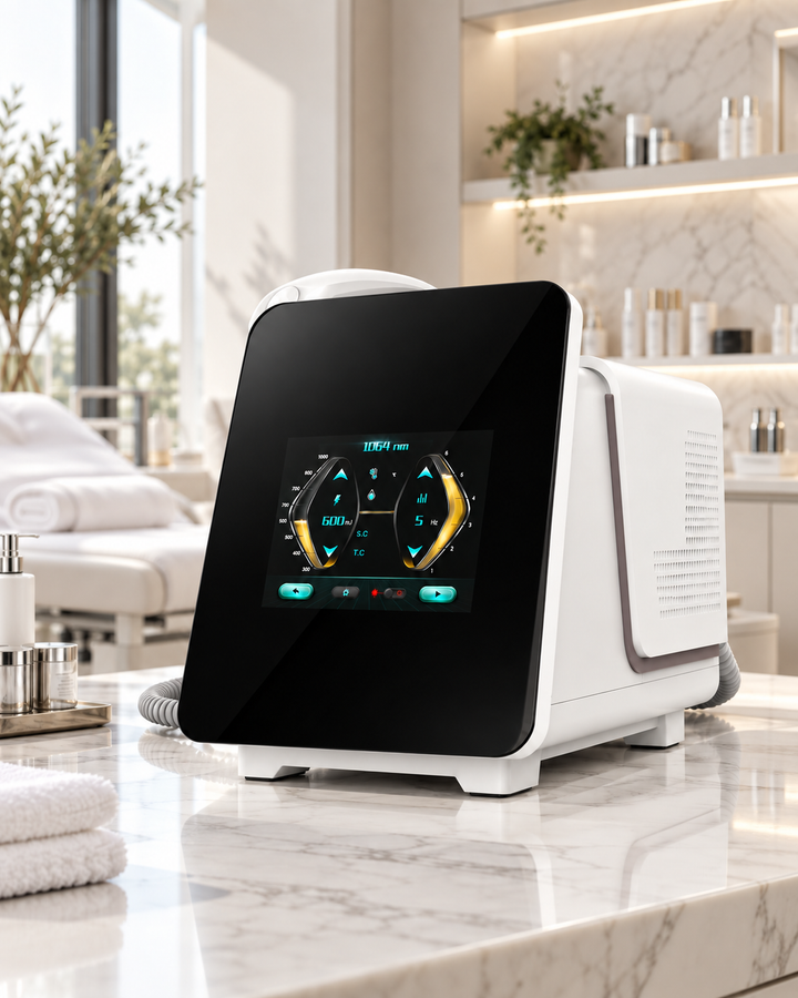 Laser Nd:YAG QL III într-un cabinet estetic premium