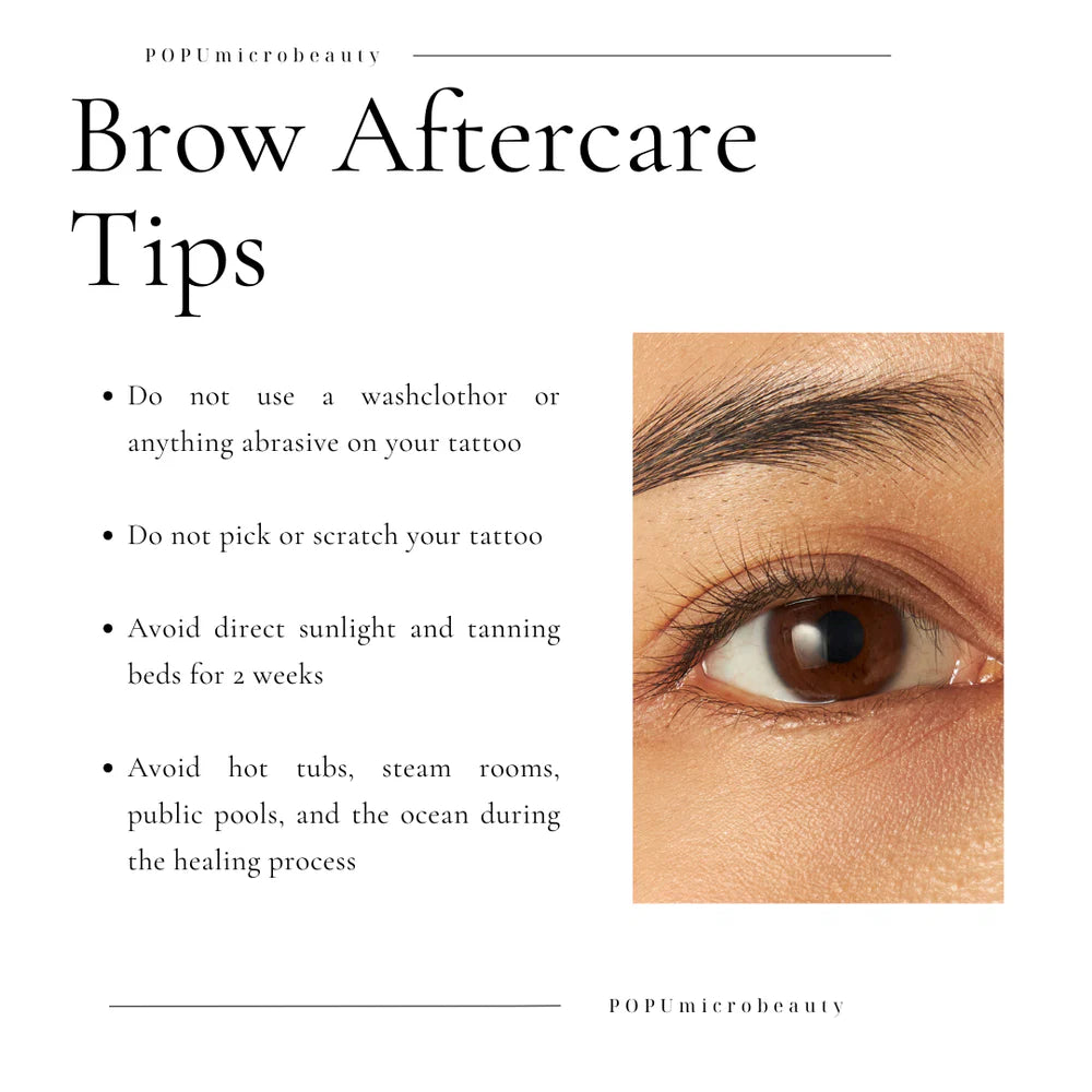 Brow Aftercare Healing Gel – Aftercare PMU Sprâncene set 10