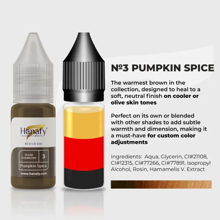 Pigment HANAFY Sprâncene Nr. 3 Pumpkin Spice