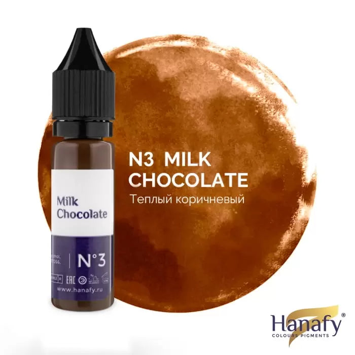 Pigment HANAFY Sprâncene Nr. 3 Milk Chocolate