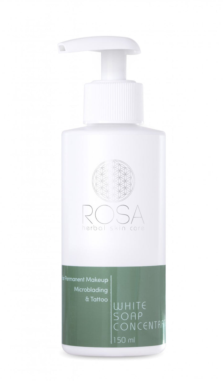 ROSA Herbal White Soap Concentrate – curățare delicată pentru PMU și eyeliner